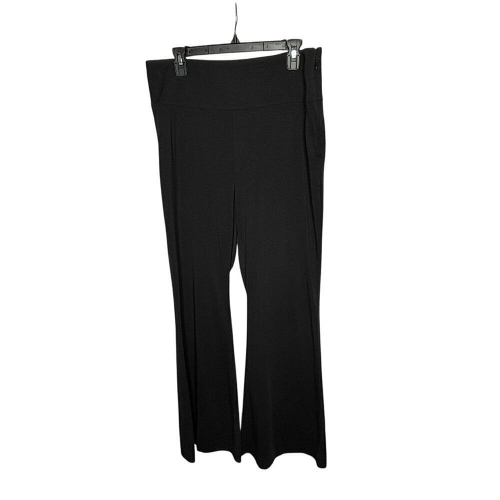 Summersalt Black High Waisted Wide Flared Leg The Everyday Office Pants Size 12